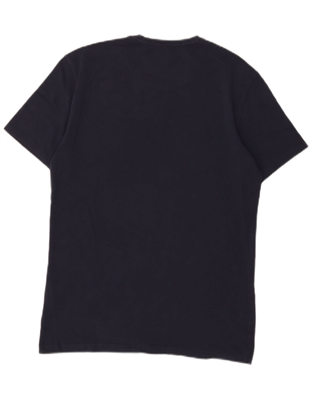 Guess Mens Extra Slim Graphic T-Shirt Top Medium Navy Blue Cotton