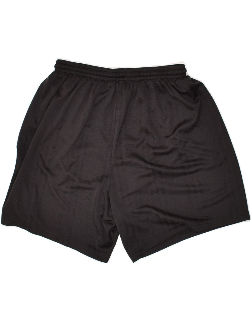 ADIDAS Mens Sport Shorts XL Black Striped Vintage Adidas and Second-Hand Adidas from Messina Hembry 