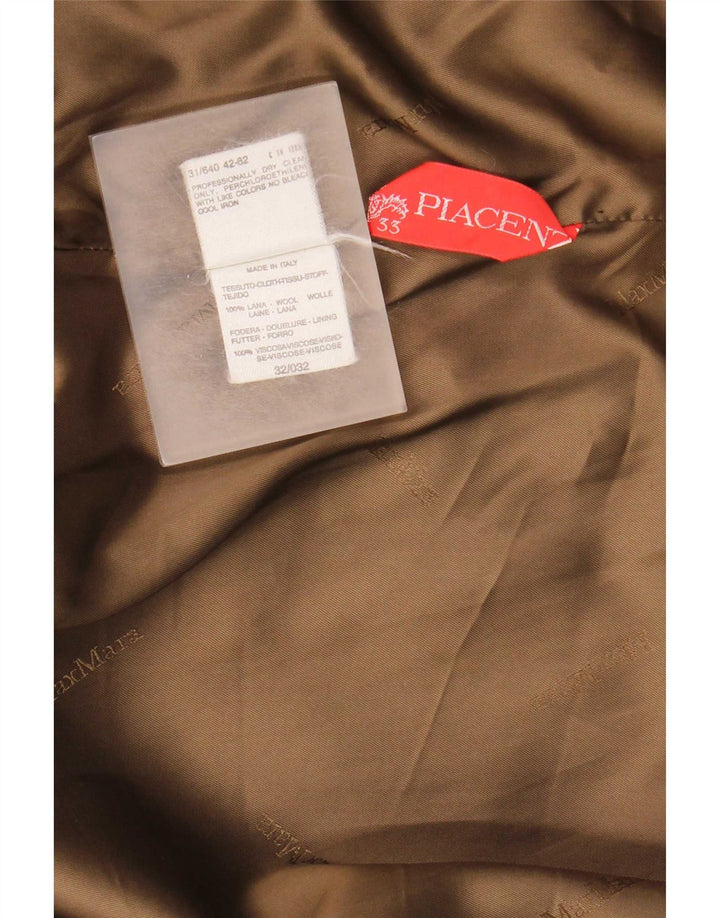 Max Mara Womens Oversized Overcoat UK 12 Medium Brown Wool