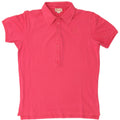 Diesel Womens Polo Shirt UK 14 Medium Pink Cotton