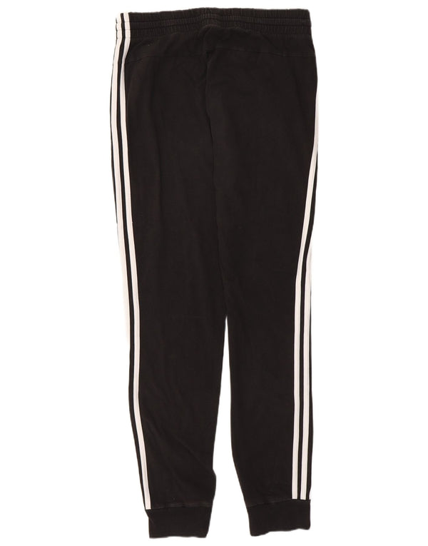 ADIDAS Womens Tracksuit Trousers Joggers UK 12/14 Medium Black Cotton