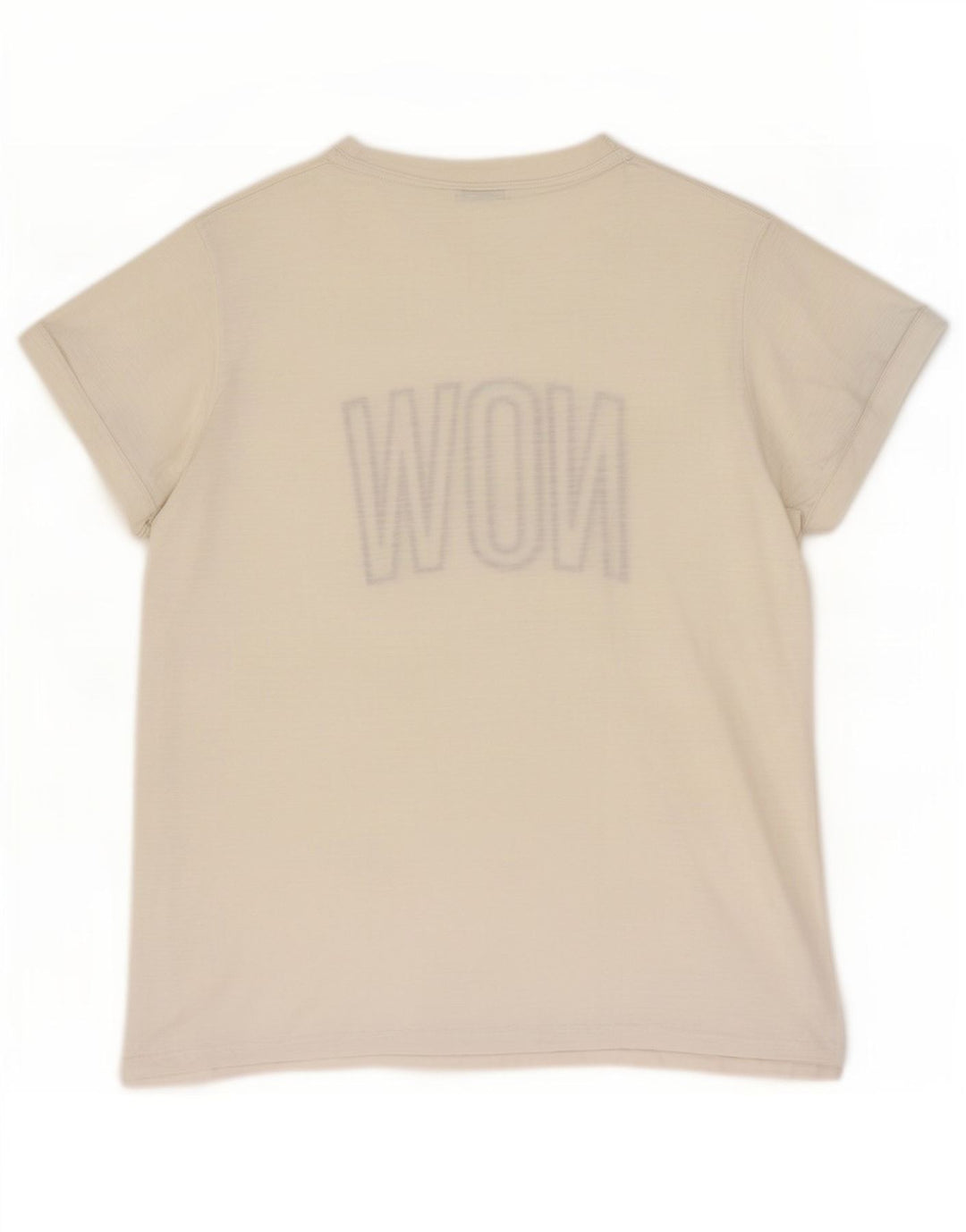Benetton Mens Graphic T-Shirt Top Medium White Cotton