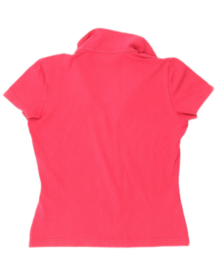 Lacoste Womens Polo Shirt Size 40 Medium Pink Cotton