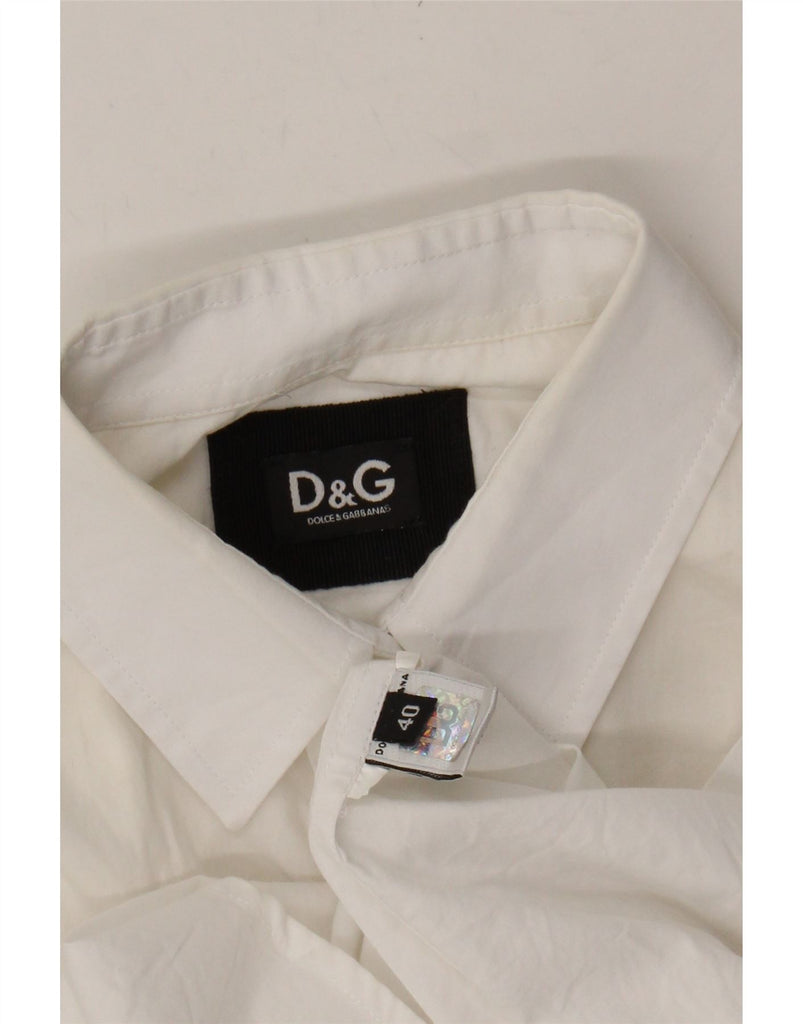 DOLCE & GABBANA Womens Shirt IT 40 Small White Colourblock Vintage Dolce & Gabbana and Second-Hand Dolce & Gabbana from Messina Hembry 