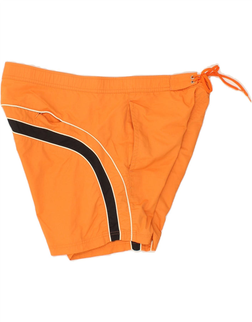 CHAMPION Mens Swimming Shorts 2XL Orange Colourblock Polyamide Vintage Champion and Second-Hand Champion from Messina Hembry 