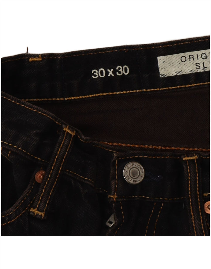 Gap Womens Slim Jeans W30 L30 Navy Blue Cotton