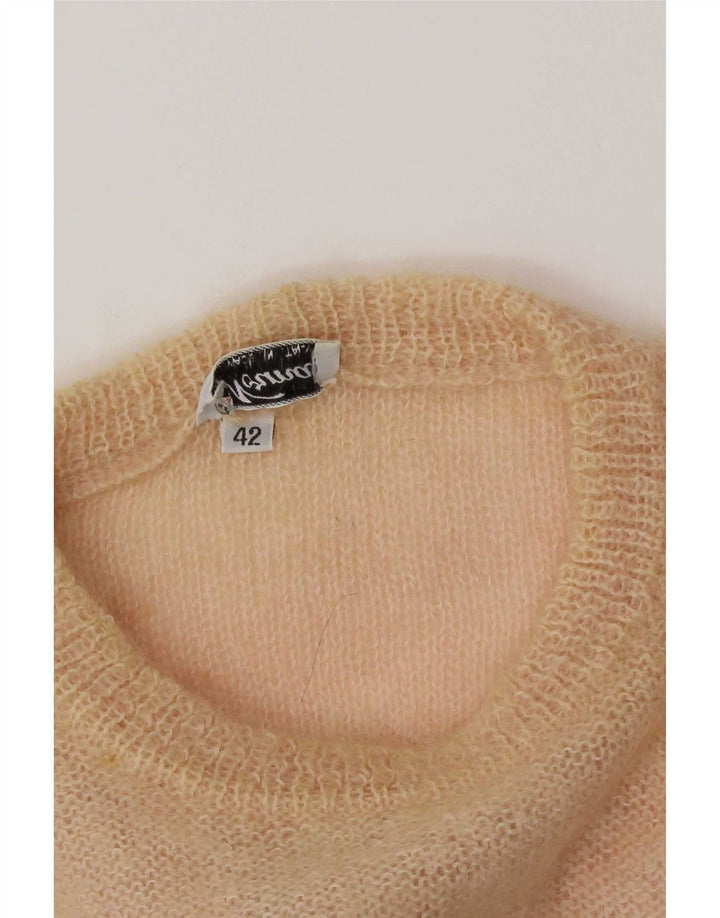 Norma Womens Graphic Crew Neck Jumper Sweater IT 42 Medium Blue Colourblock