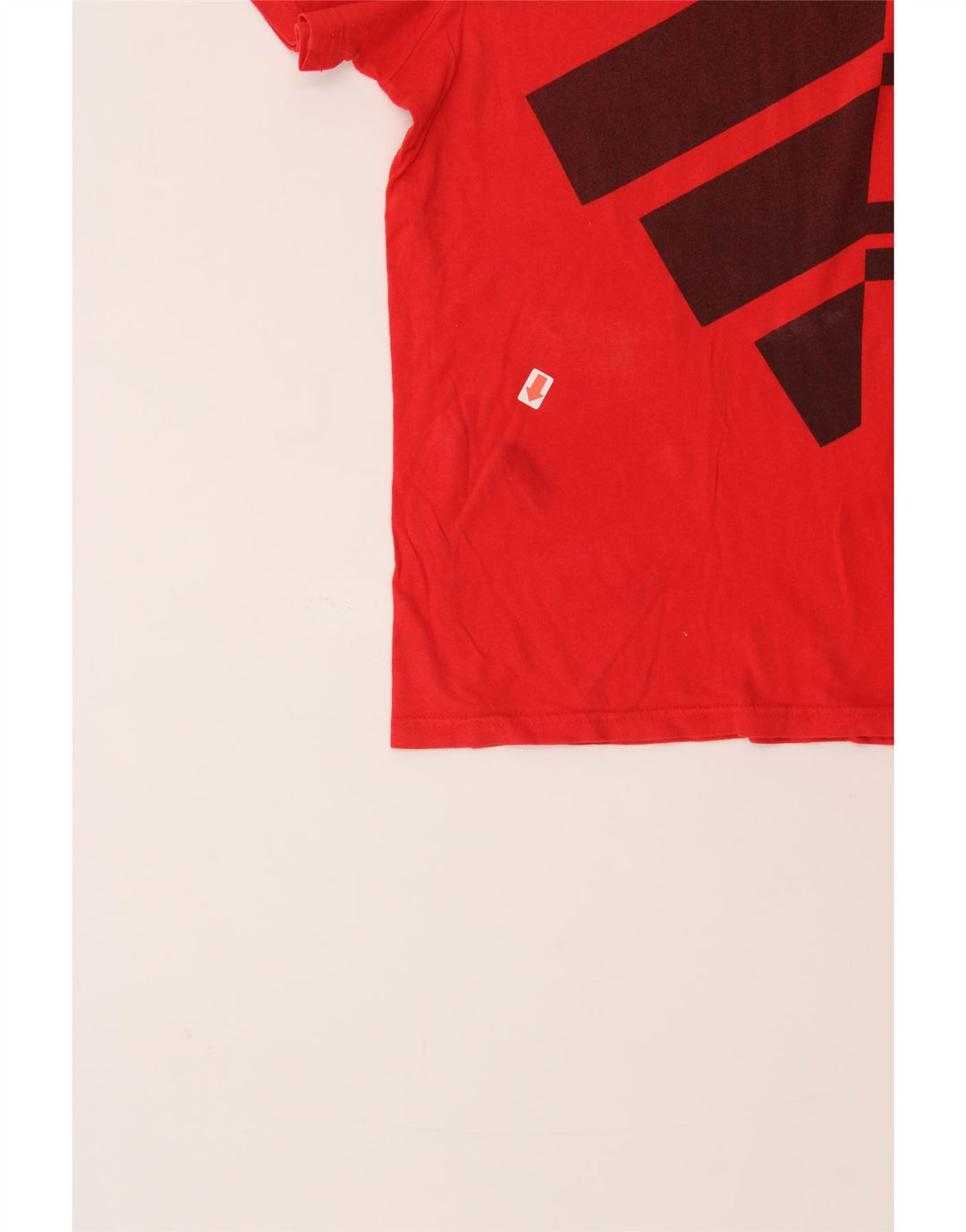 ADIDAS Boys Graphic T-Shirt Top 11-12 Years Red Vintage Adidas and Second-Hand Adidas from Messina Hembry 
