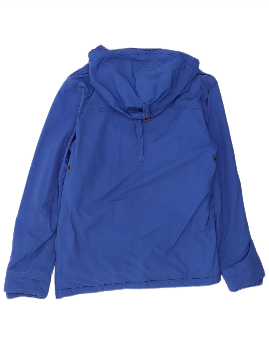 Napapijri Mens Graphic Hooded Anorak Jacket UK 36 Small Blue Polyester