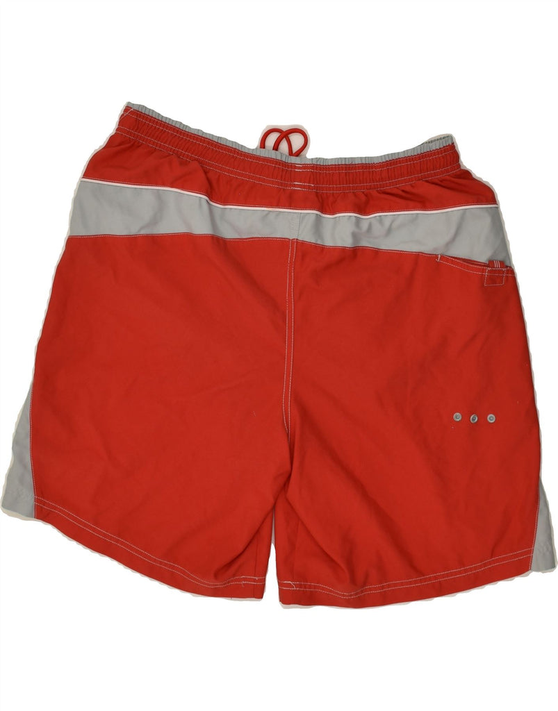 ADIDAS Mens Graphic Sport Shorts Large Red Colourblock Polyester | Vintage Adidas | Thrift | Second-Hand Adidas | Used Clothing | Messina Hembry 