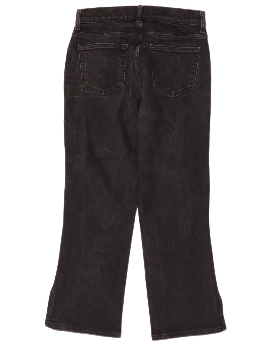 Zara Womens Cropped Jeans EU 40 Large W30 L25 Black Cotton