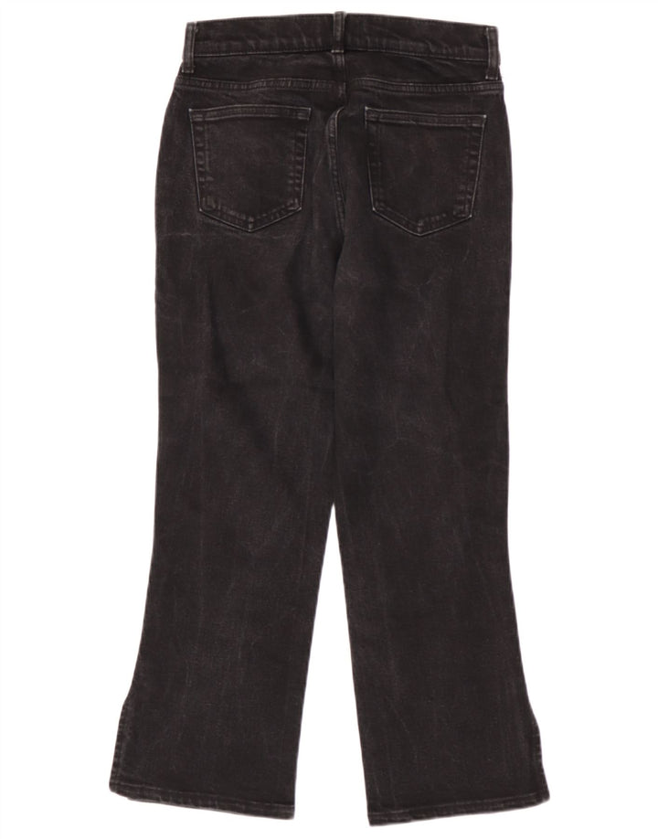 Zara Womens Cropped Jeans EU 40 Large W30 L25 Black Cotton