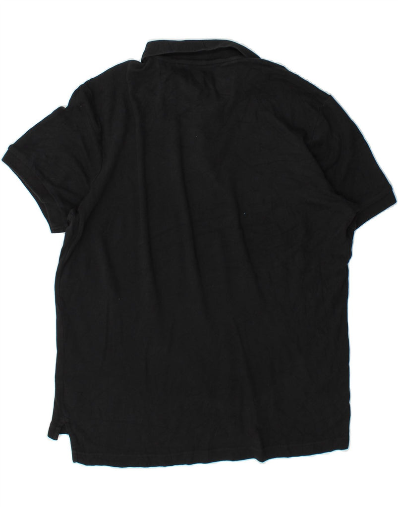 CHAPS Mens Custom Fit Polo Shirt XL Black Cotton Vintage Chaps and Second-Hand Chaps from Messina Hembry 
