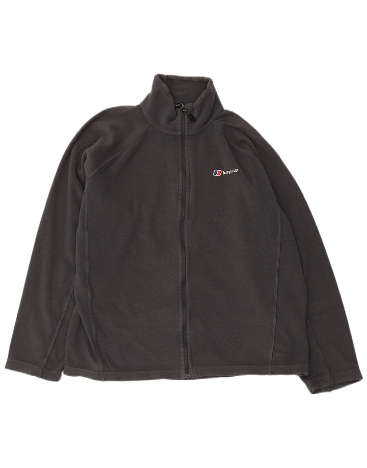 Berghaus Mens Fleece Jacket UK 40 Large Grey Polyester