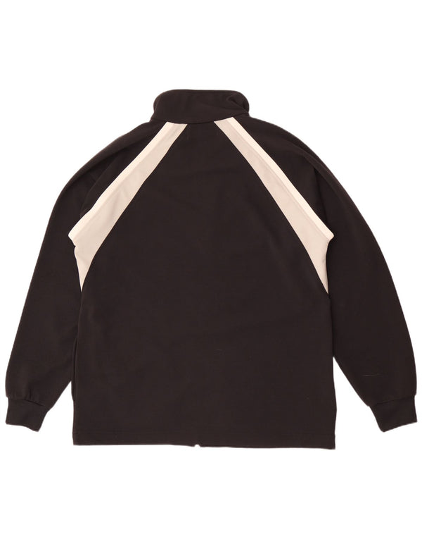 Kappa Mens Tracksuit Top Jacket Large Black Colourblock Polyester