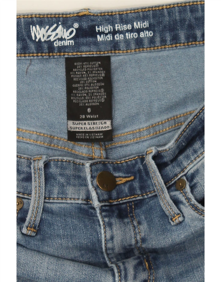 MOSSIMO Womens Mid Rise Denim Shorts US 6 Medium W28 Blue Cotton Vintage Mossimo and Second-Hand Mossimo from Messina Hembry 