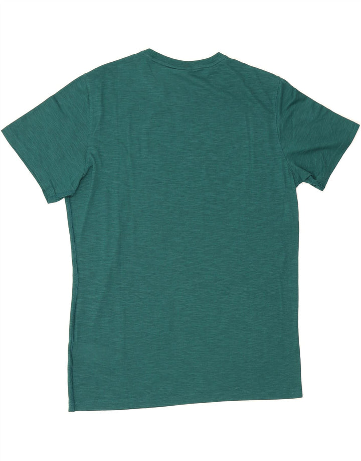 PUMA Mens Graphic T-Shirt Top Medium Green Polyester Vintage Puma and Second-Hand Puma from Messina Hembry 