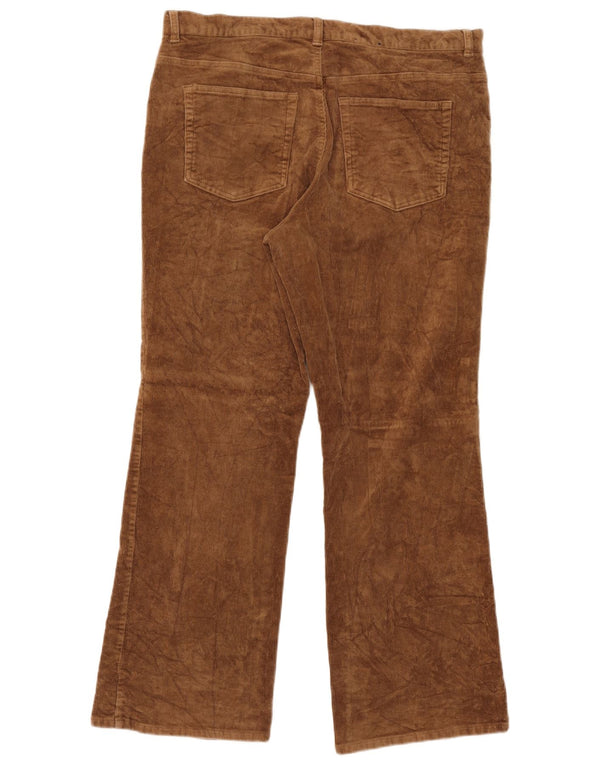 Chaps Womens Bootcut Corduroy Trousers US 16 2XL W36 L30 Beige Cotton