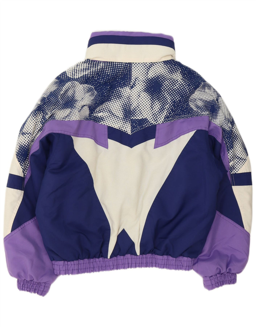 Fila Womens Loose Fit Ski Jacket IT 42 Medium Purple Polyester Retro