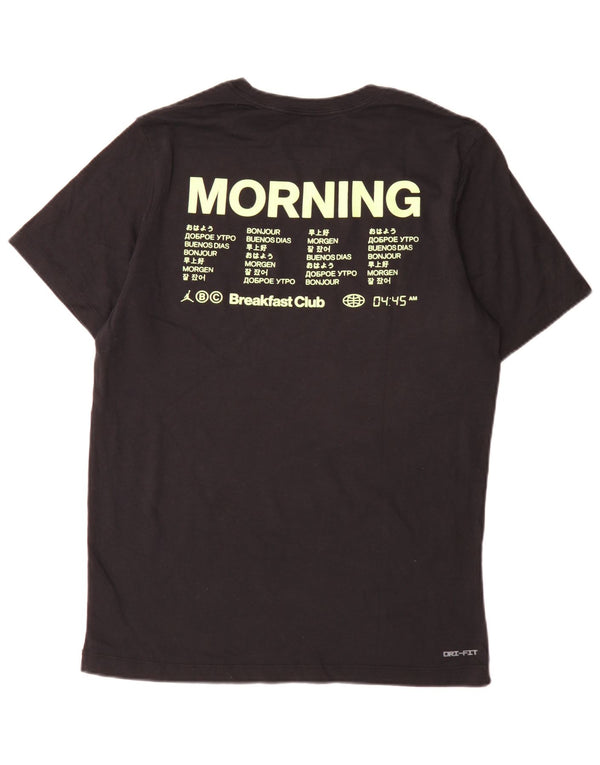 Jordan Mens Regular Graphic T-Shirt Top Medium Black Cotton Sports