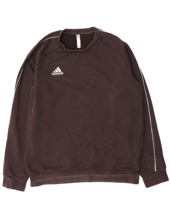 Adidas Mens Sweatshirt Jumper Large Black Cotton