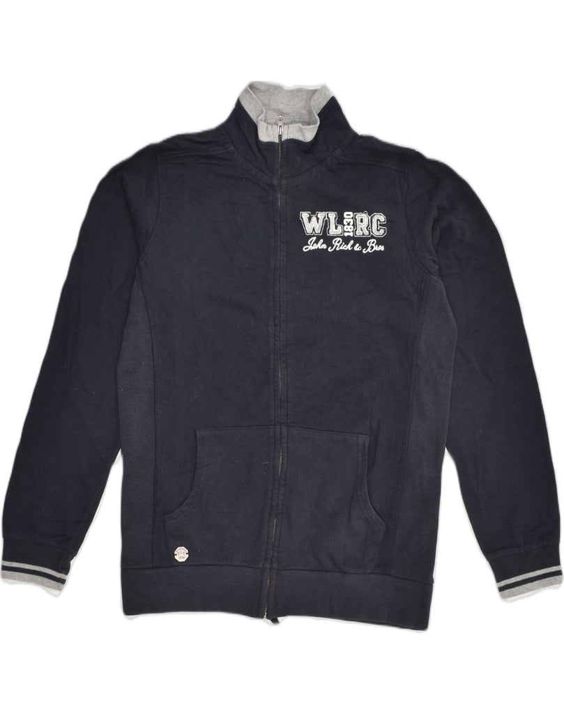 WOOLRICH Boys Tracksuit Top Jacket 13-14 Years Navy Blue Cotton | Vintage Woolrich | Thrift | Second-Hand Woolrich | Used Clothing | Messina Hembry 