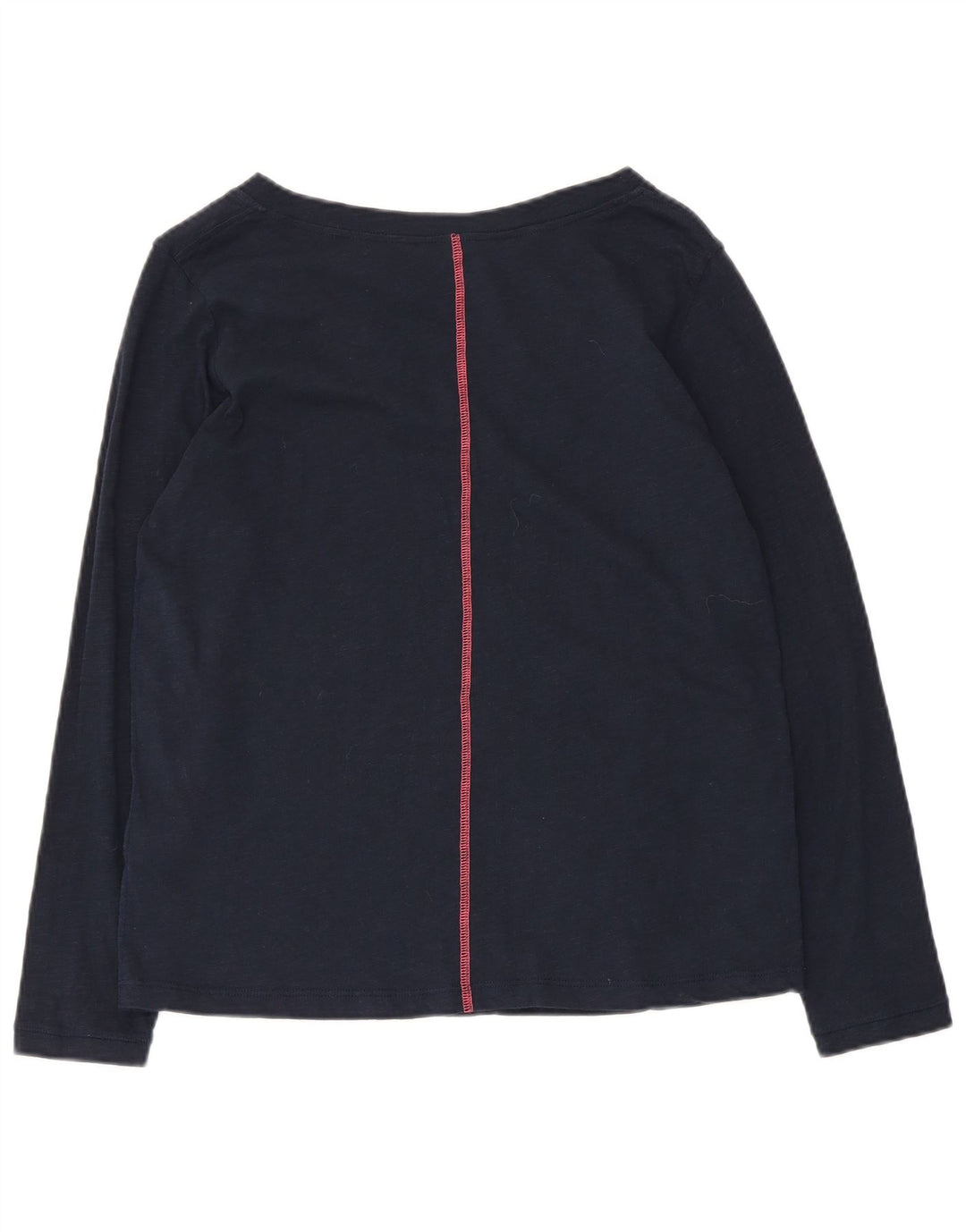 White Stuff Womens Top Long Sleeve UK 12 Medium Navy Blue Cotton
