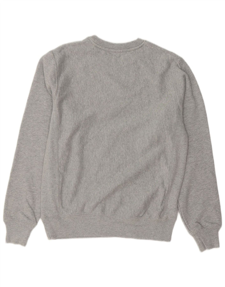 CHAMPION Mens Reverse Weave Sweatshirt Jumper Small Grey Cotton