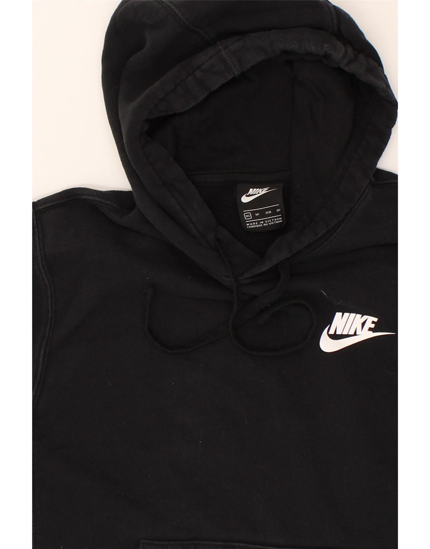 NIKE Mens Hoodie Jumper XS Black Cotton | Vintage Nike | Thrift | Second-Hand Nike | Used Clothing | Messina Hembry