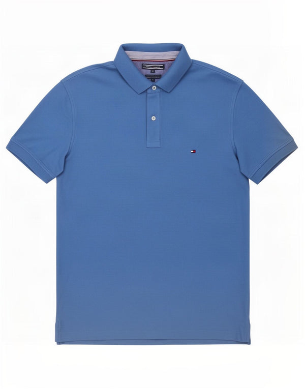 Tommy Hilfiger Mens Regular Fit Polo Shirt XL Blue Cotton