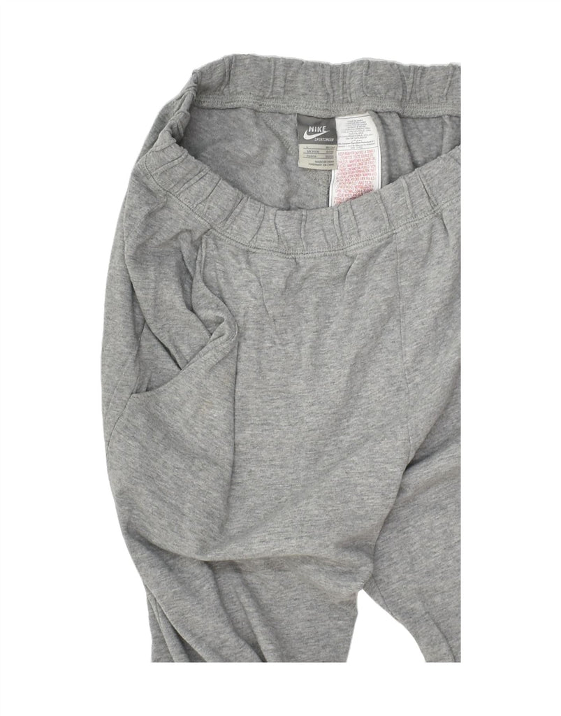 NIKE Mens Tracksuit Trousers UK 34/36 Large Grey Cotton | Vintage Nike | Thrift | Second-Hand Nike | Used Clothing | Messina Hembry 