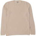 ZARA Mens Crew Neck Jumper Sweater Small Off White Viscose