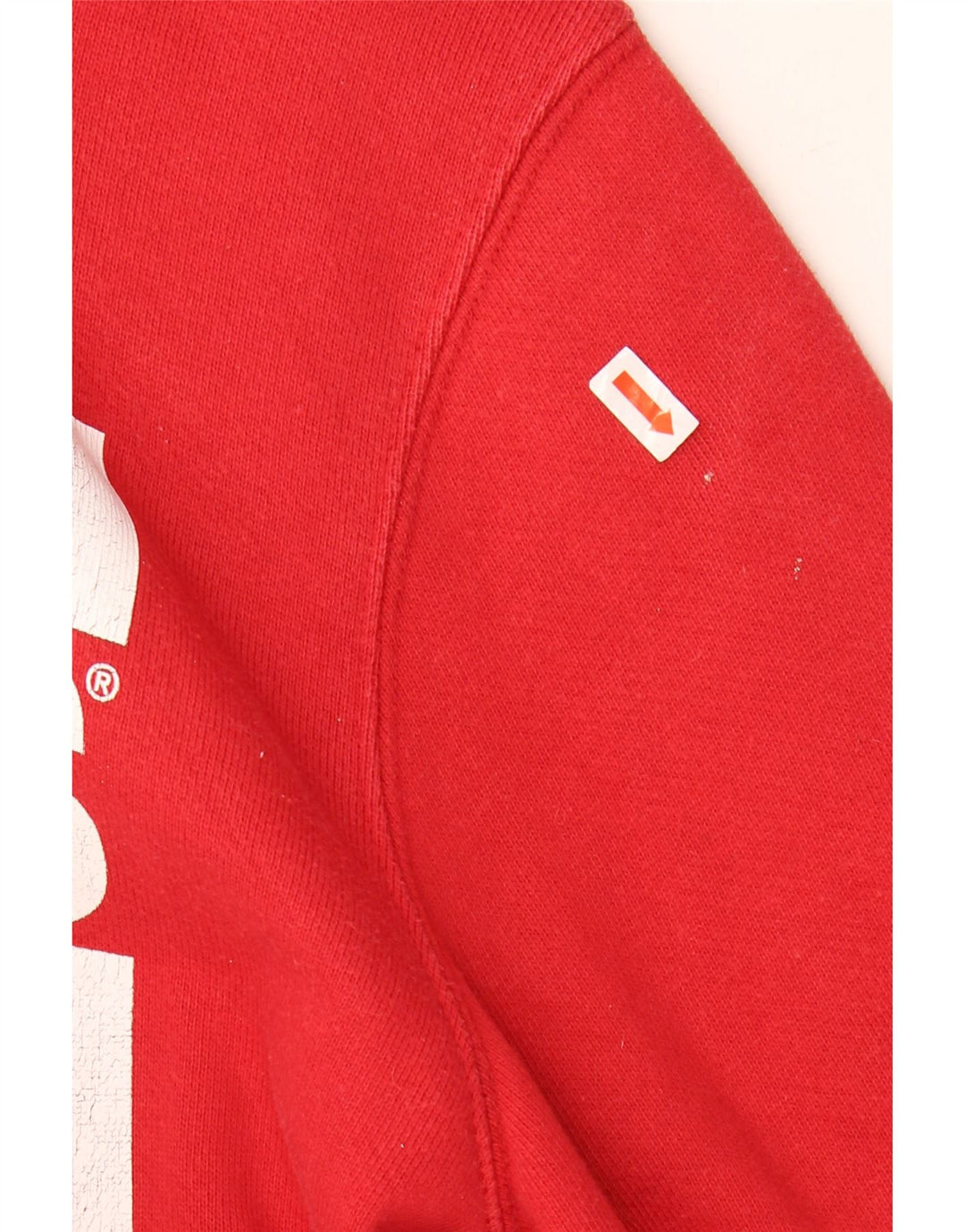 LEVI'S Mens Graphic Hoodie Jumper Small Red Cotton