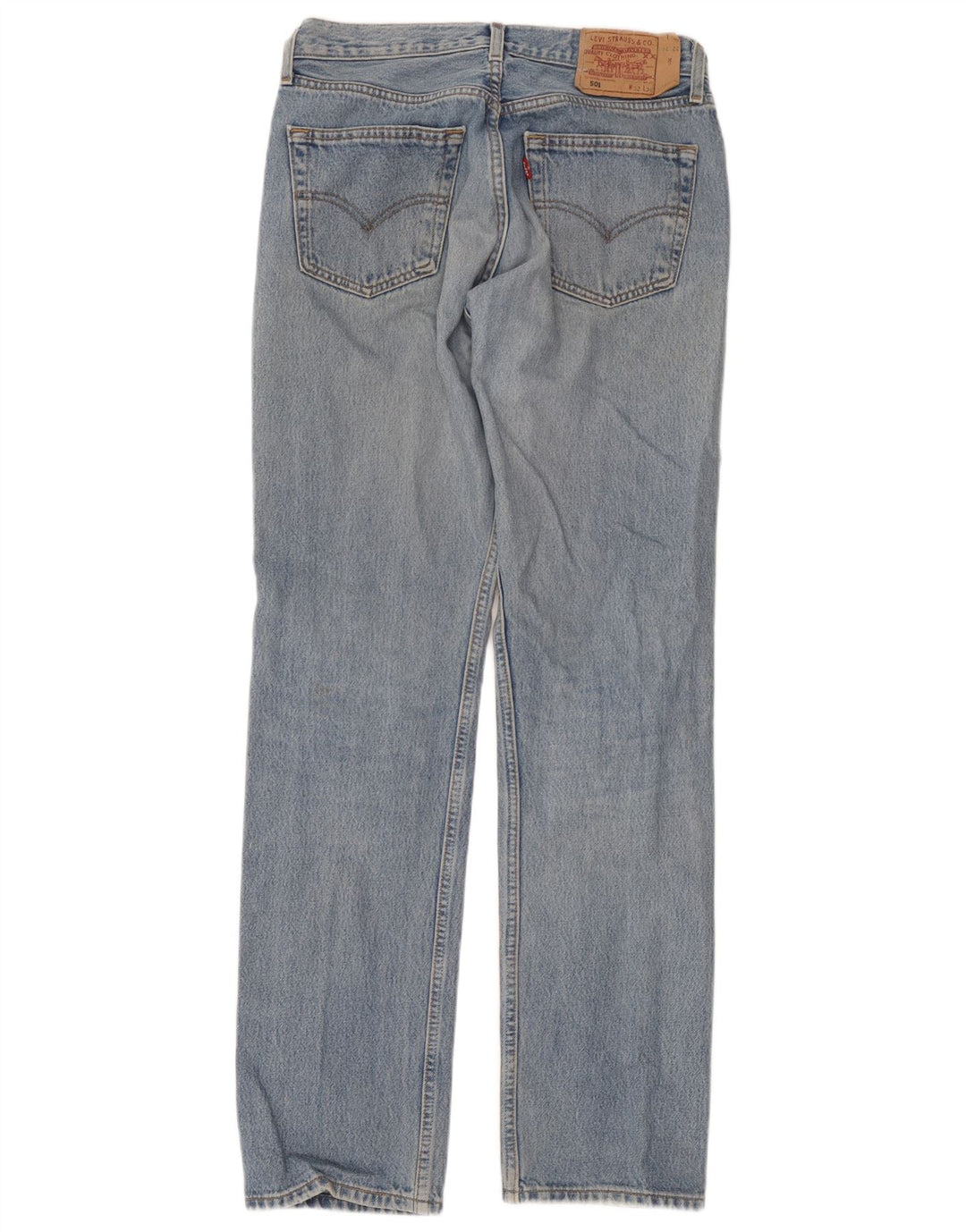 Levi's Mens 501 Straight Jeans W32 L34 Blue Cotton