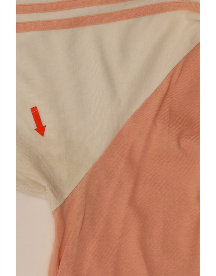 ADIDAS Mens T-Shirt Top Medium Pink Colourblock Cotton Vintage Adidas and Second-Hand Adidas from Messina Hembry 