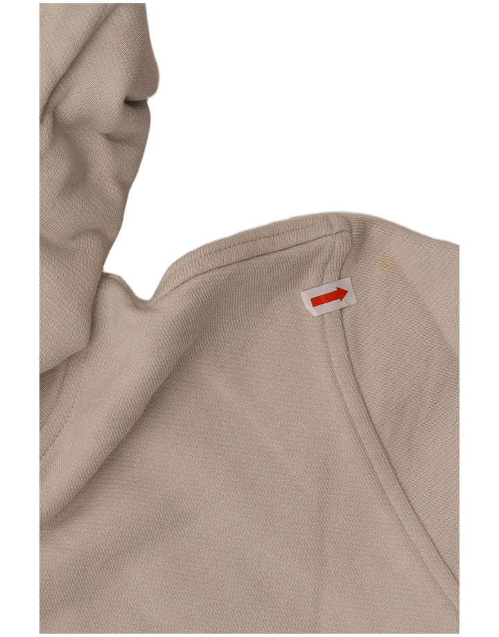 WOOLRICH Mens Graphic Hoodie Jumper Small Off White Colourblock Cotton