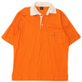 PAUL & SHARK Mens Rugby Polo Shirt Medium Orange