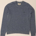PENGUIN Womens Crew Neck Jumper Sweater UK 14 Medium Blue Lambswool Vintage Penguin and Second-Hand Penguin from Messina Hembry 