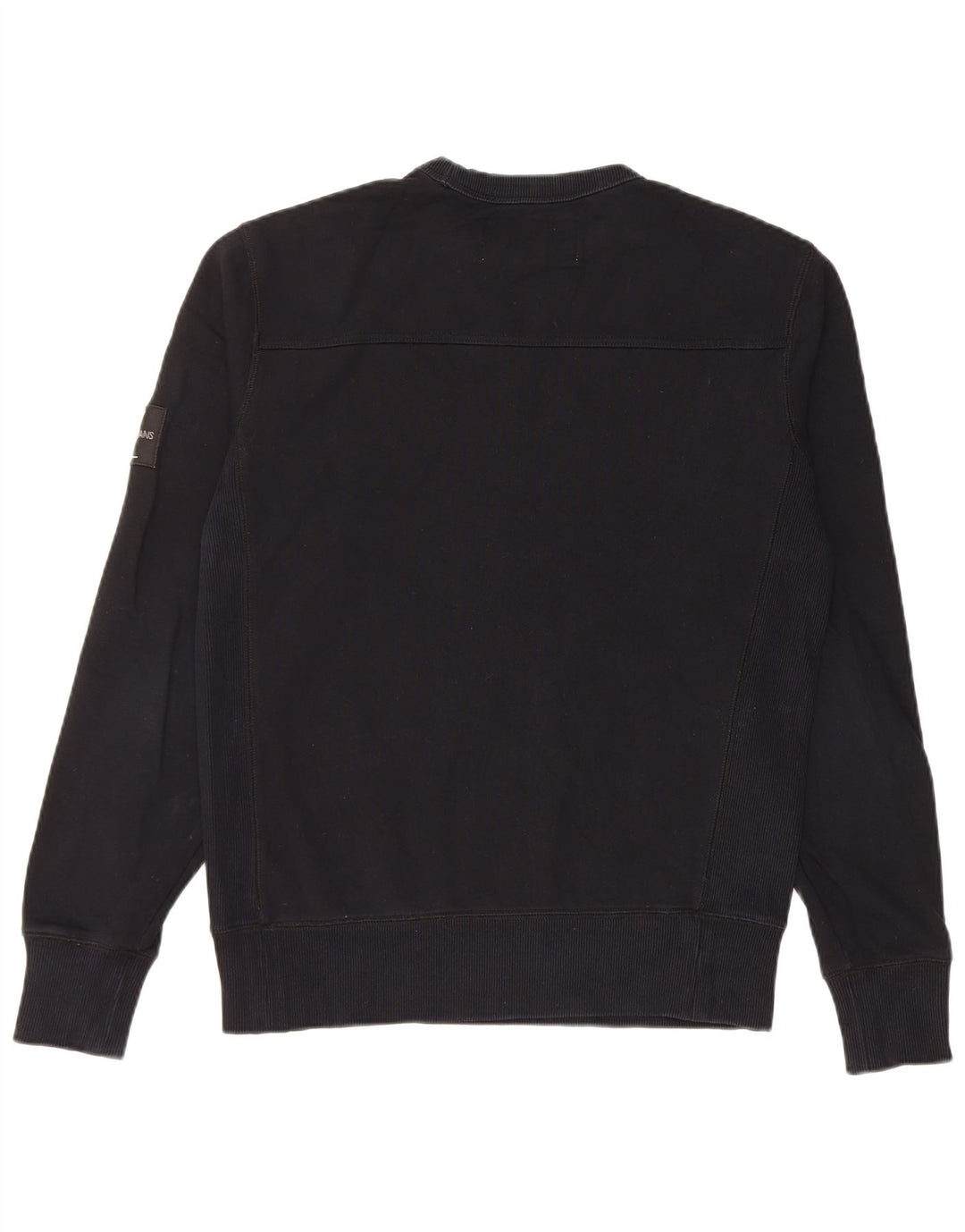 Calvin Klein Mens Graphic Regular Fit Sweatshirt Jumper Small Black Cotton