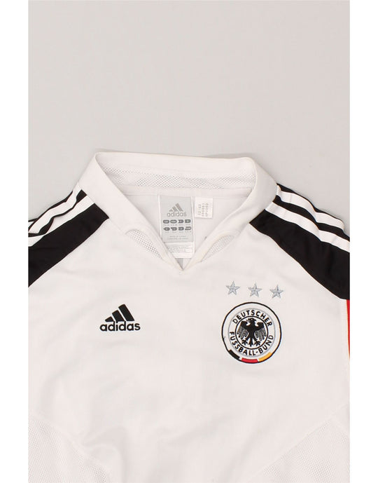 ADIDAS Boys Deutscher Fussball Bund Polo Shirt 9-10 Years