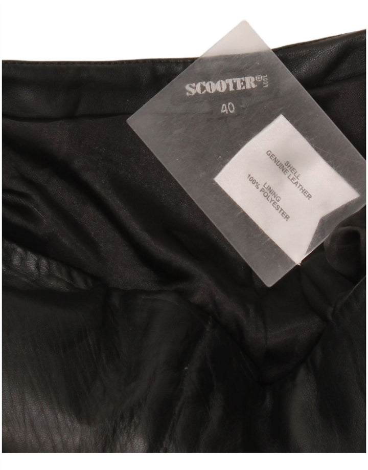 Scooter Womens High Waist Trousers EU 40 Medium W30 L32 Black