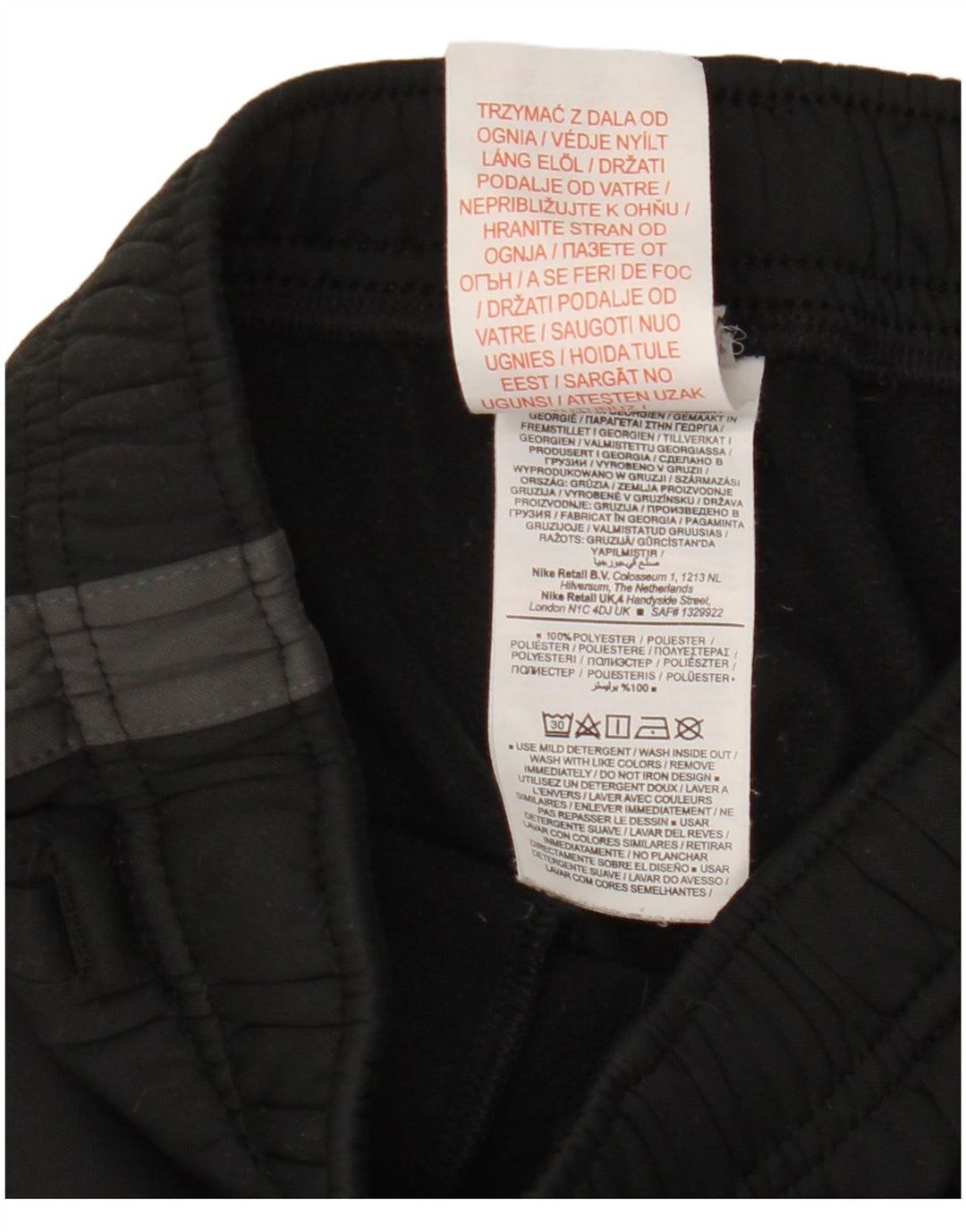 Nike Boys Dri Fit Tracksuit Trousers Joggers 10-11 Years Medium Black