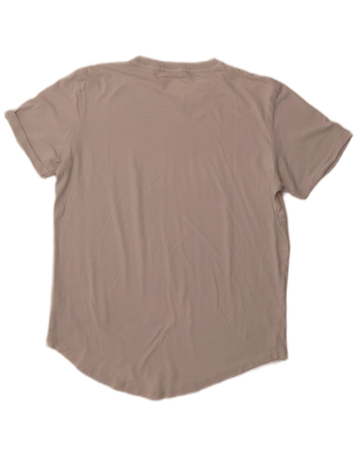 CALVIN KLEIN JEANS Mens Graphic T-Shirt Top Medium White Cotton