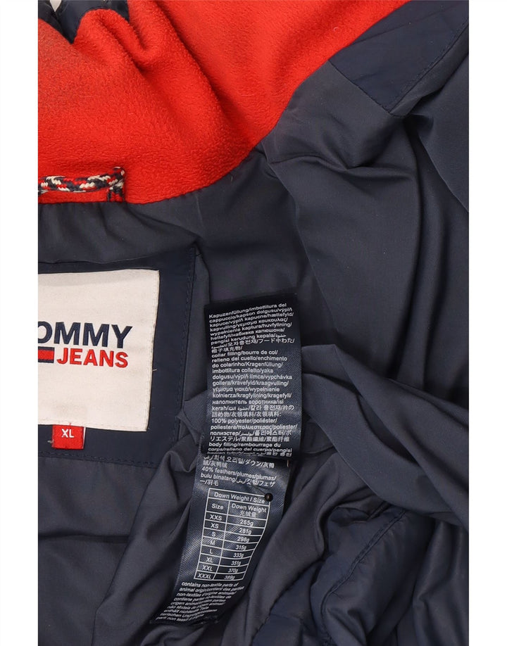 Tommy Hilfiger Mens Padded Jacket UK 42 XL Navy Blue Polyester