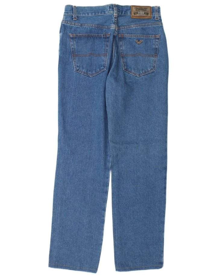 Wampum Mens Straight Jeans W32 L31 Blue Cotton