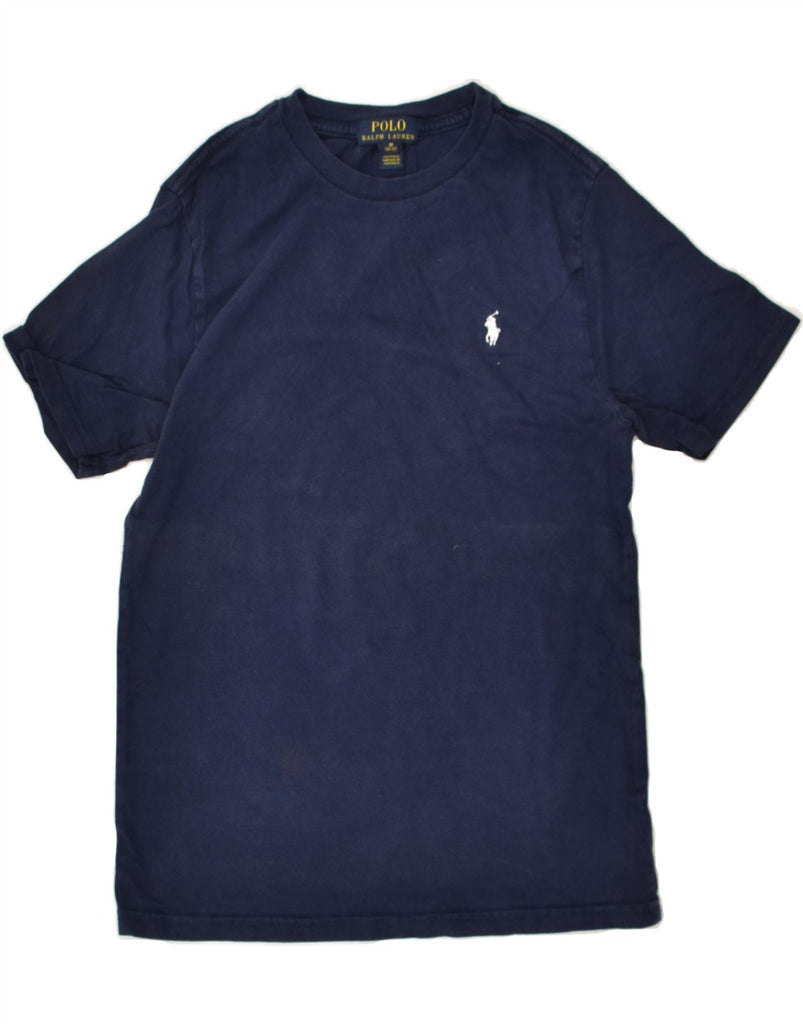 POLO RALPH LAUREN Boys T-Shirt Top 10-11 Years Medium  Navy Blue Cotton | Vintage Polo Ralph Lauren | Thrift | Second-Hand Polo Ralph Lauren | Used Clothing | Messina Hembry 