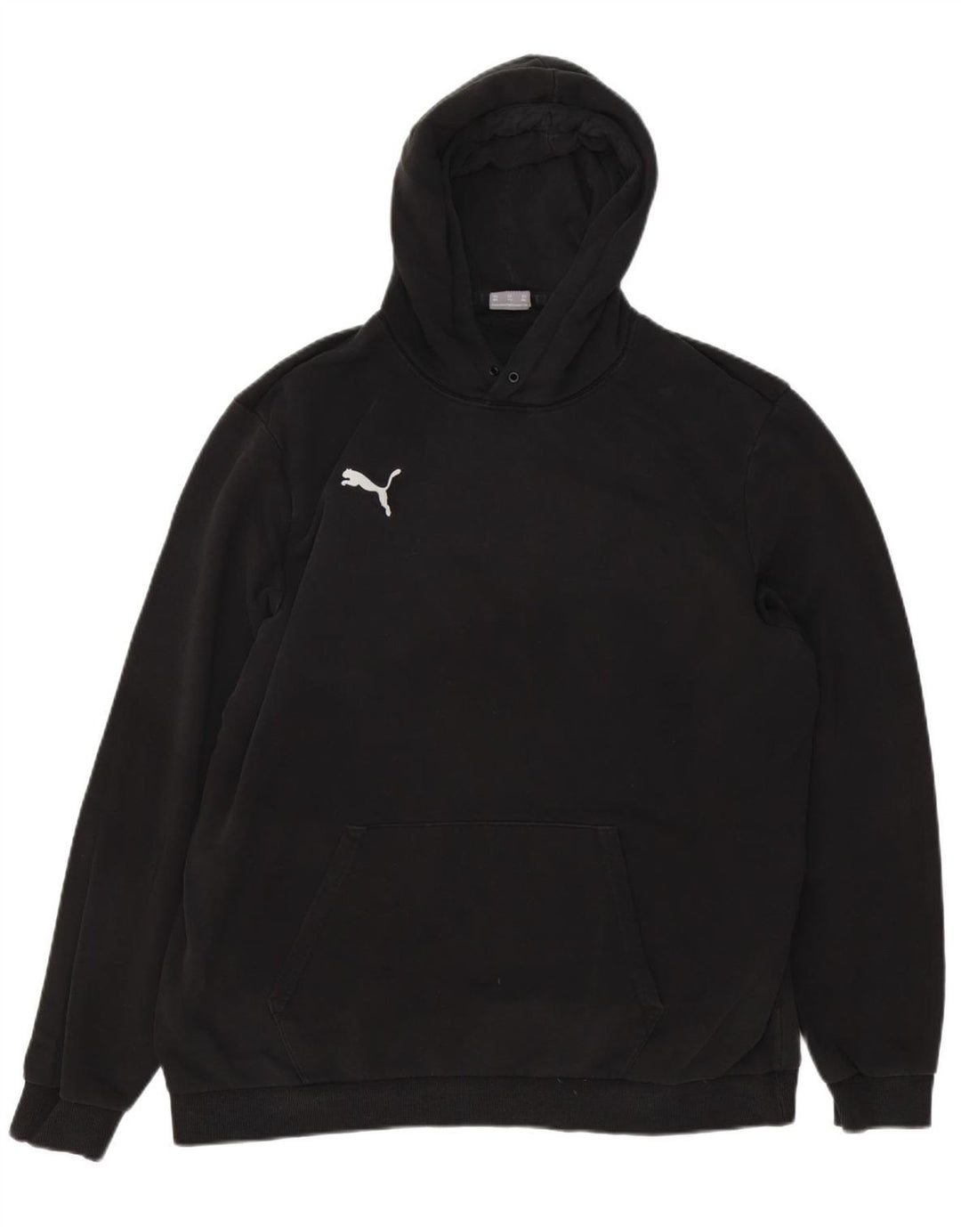 PUMA Mens Hoodie Jumper 2XL Black Cotton