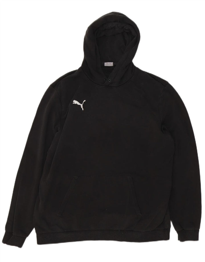 PUMA Mens Hoodie Jumper 2XL Black Cotton