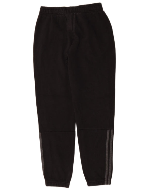 Adidas Boys Tracksuit Trousers Joggers 11-12 Years  Black Cotton