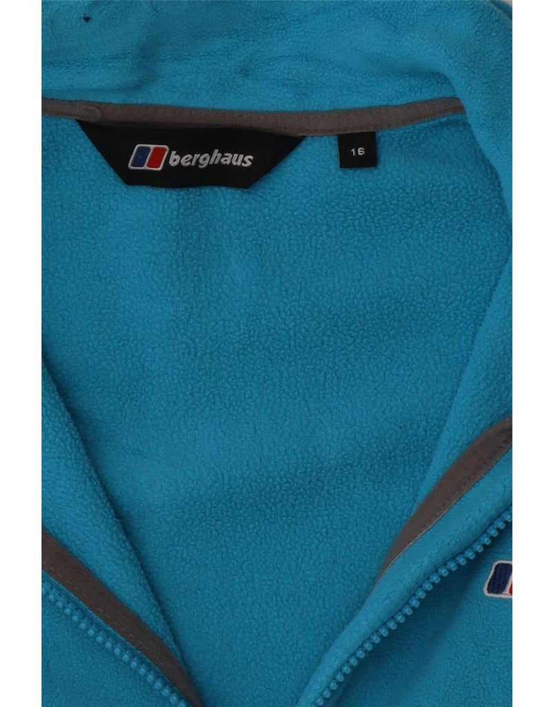 BERGHAUS Womens Fleece Jacket UK 16 Large  Blue Polyester Vintage Berghaus and Second-Hand Berghaus from Messina Hembry 